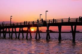 pier at sunset OC maryland